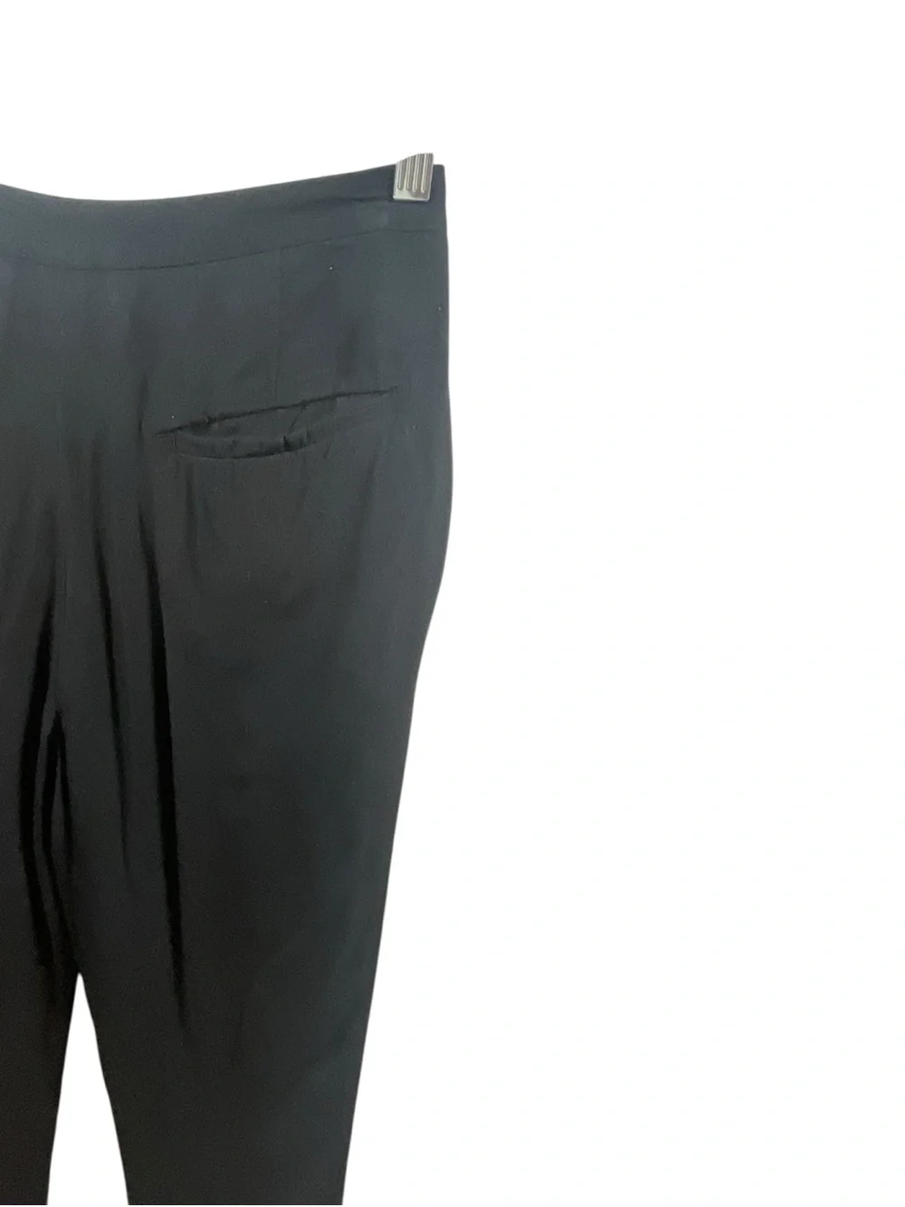 Sandro Black Tailored Pleated Trousers